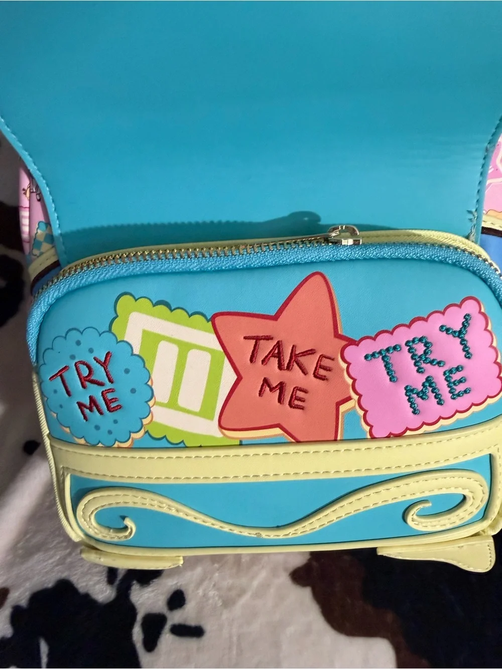 Loungefly Yellow, Blue & Pink Alice Kids Backpack